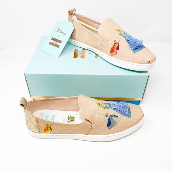 disney x toms pink sleeping beauty women's classics